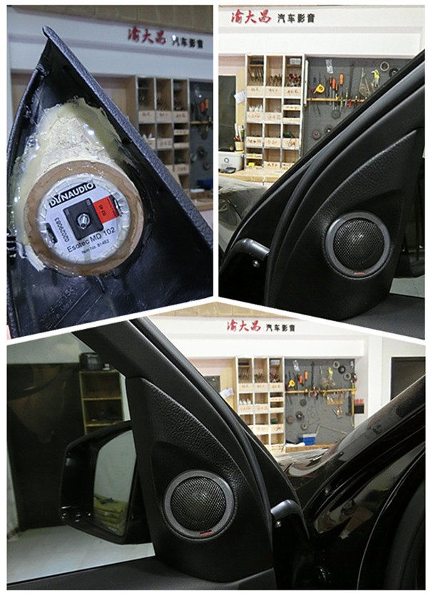 重慶汽車音響改裝哪家好？重慶渝大昌奔馳ML400汽車音響改裝丹拿S242德國(guó)零點(diǎn)