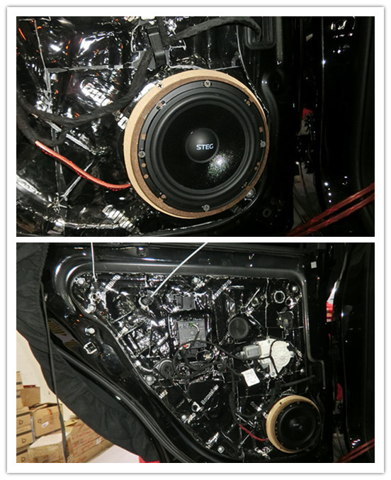 重慶汽車音響改裝哪家好？重慶渝大昌奔馳ML400汽車音響改裝丹拿S242德國(guó)零點(diǎn)