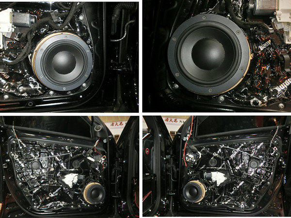 重慶汽車音響改裝哪家好？重慶渝大昌奔馳ML400汽車音響改裝丹拿S242德國(guó)零點(diǎn)