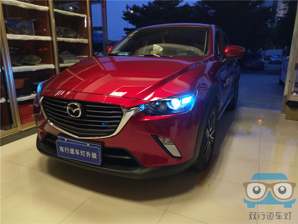 【南寧雙行道車燈】-CX-3大燈改裝