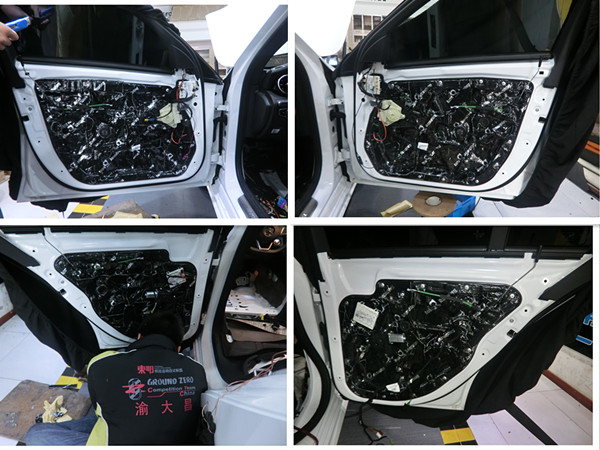 重慶汽車音響改裝哪家好？重慶渝大昌奔馳C200音響改裝三分頻喇叭德國(guó)零點(diǎn)功放