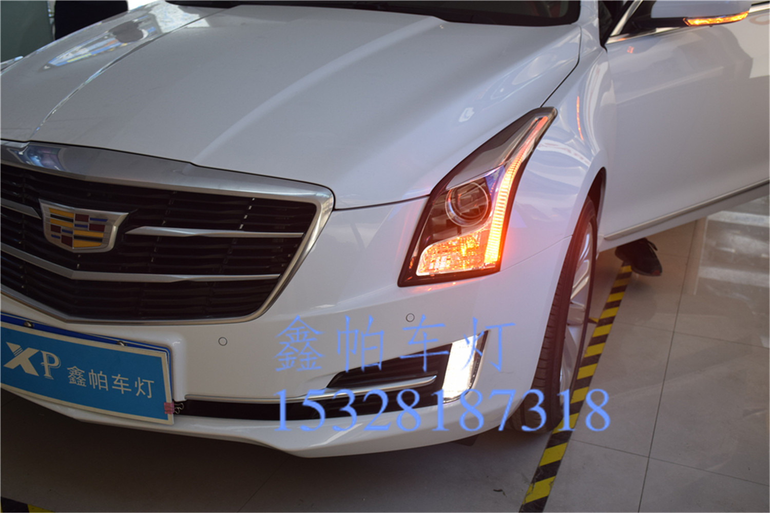 凱迪拉克ATS L XT5  大燈升級(jí)氙氣燈LED日行燈天使眼惡魔眼