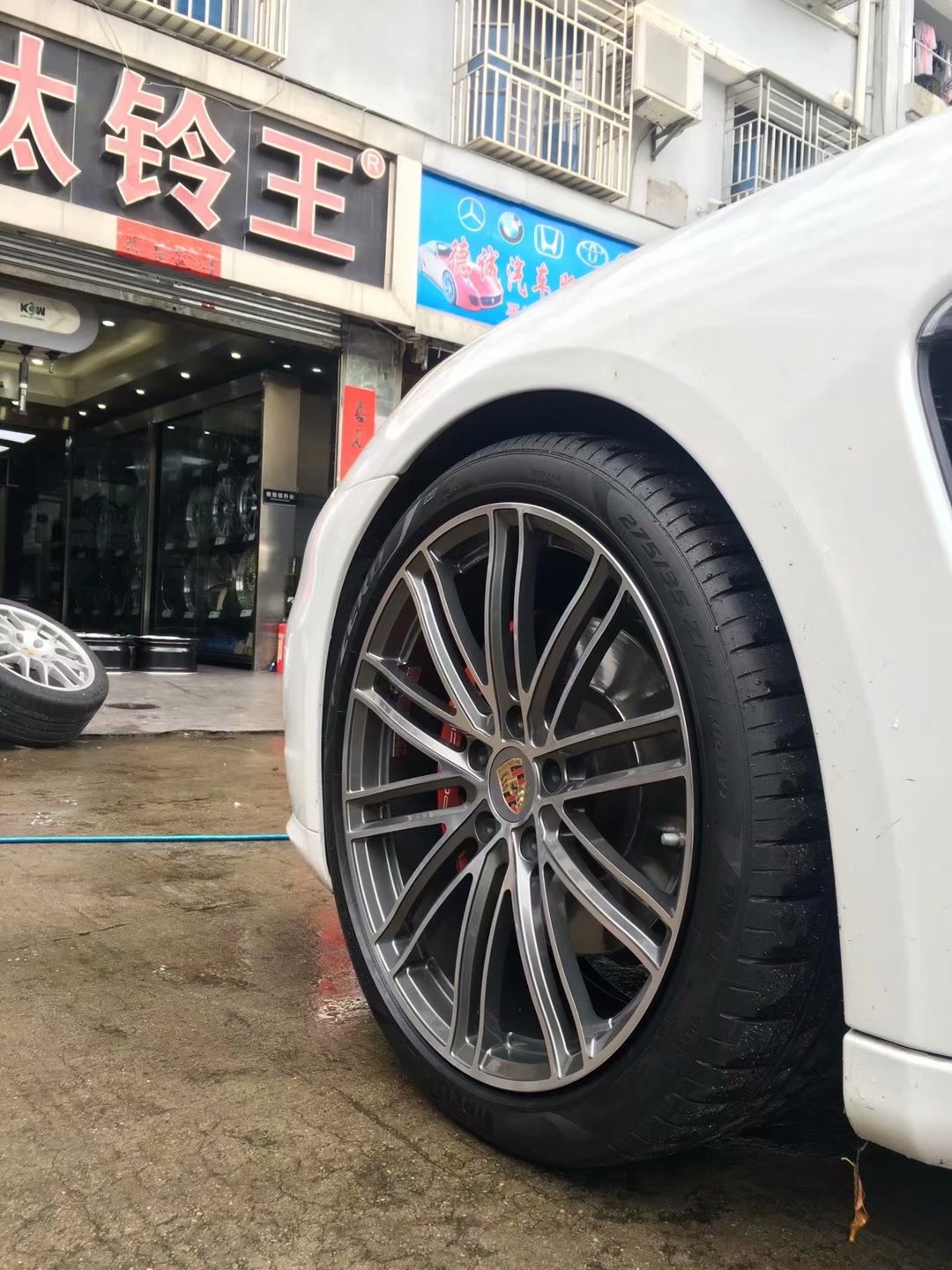 保時(shí)捷，換私人定制鍛造 21寸 完工！