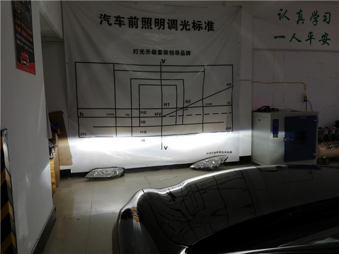 莆田豐田皇冠大燈改裝氙氣燈雙光透鏡二近四遠效果專業(yè)車燈改裝