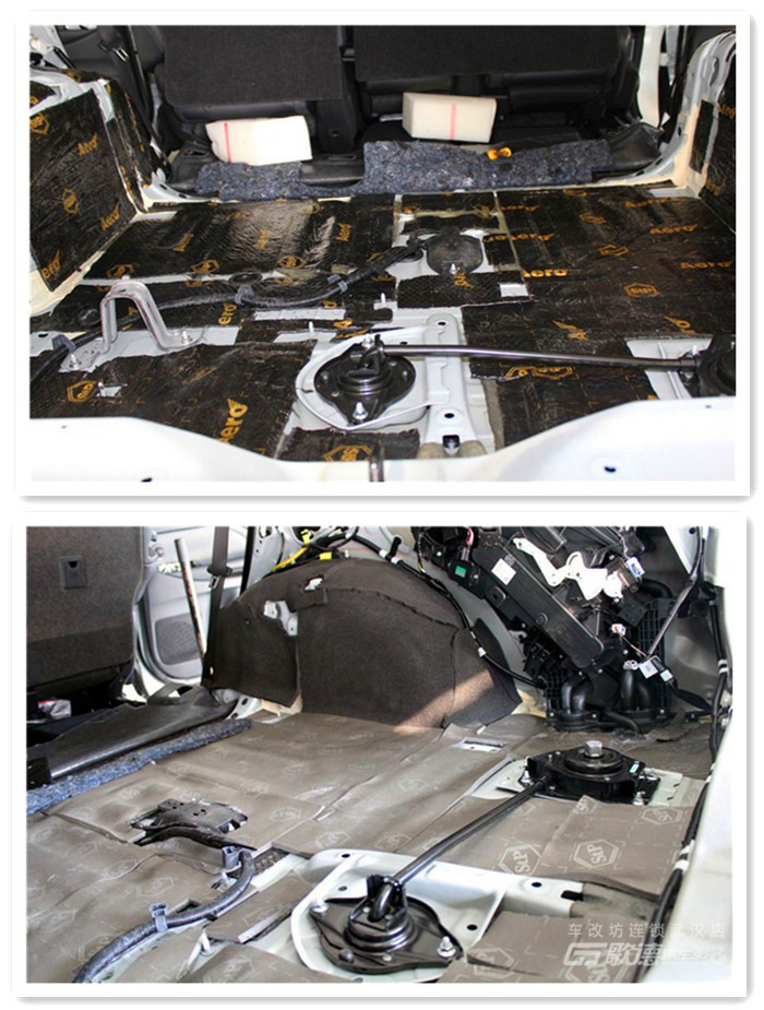 武漢專業(yè)汽車音響隔音改裝 漢蘭達全車STP隔音降噪案例