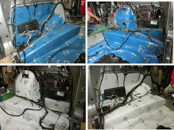 重慶汽車音響改裝哪家好？重慶渝大昌路虎攬勝全車隔音降噪安博士藍鉆汽車隔音吸音棉改裝