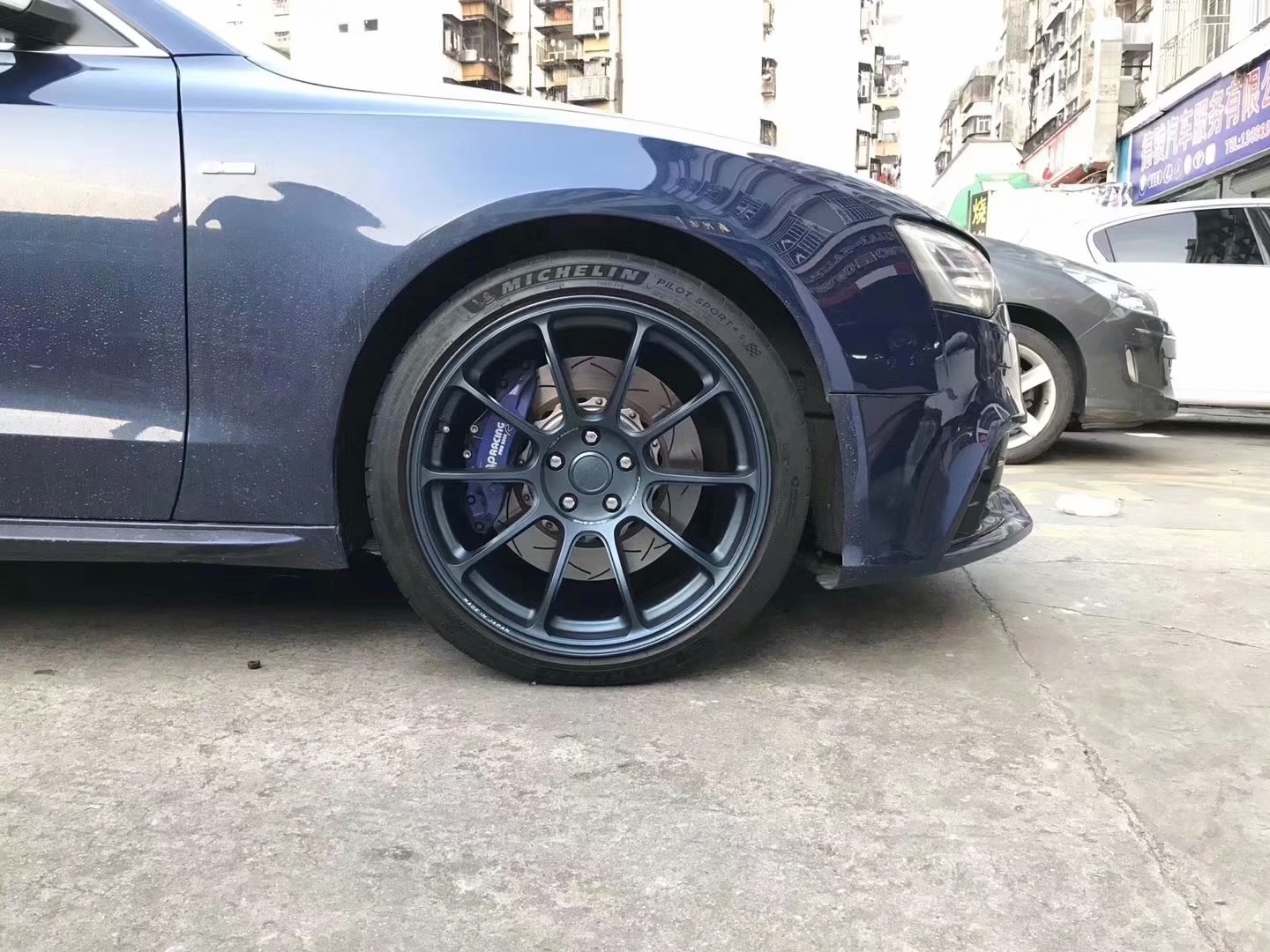奧迪，換 RAYS ZE40 19寸 完工！