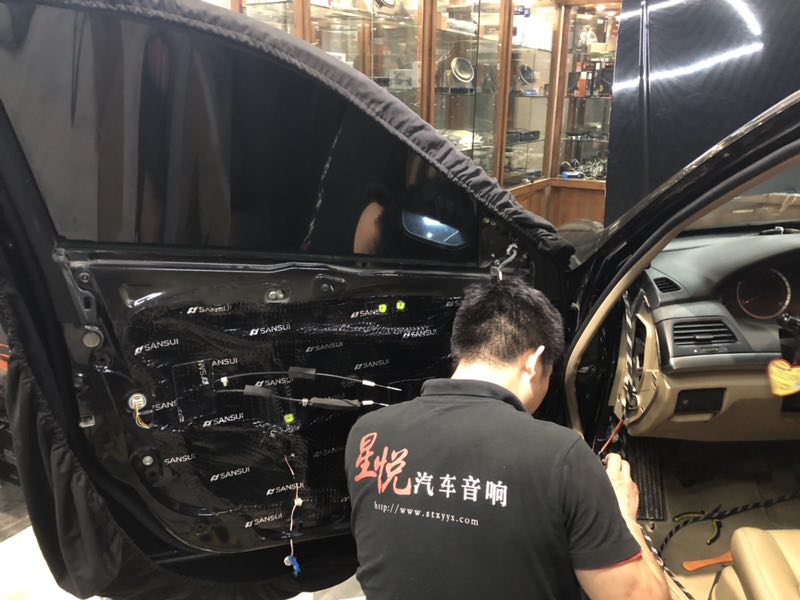 汕頭星悅汽車音響本田雅閣汽車音響改裝倒模意大利赫茲15周年三分頻喇叭隔音低音炮星悅套餐