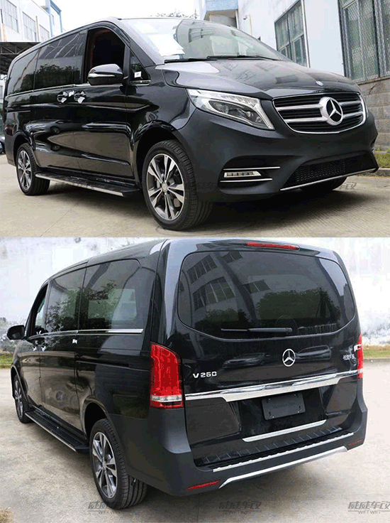 奔馳V260L專用木地板 中排座椅過道加寬 改裝----成都威威車改