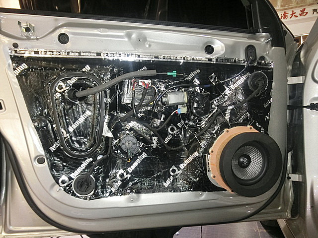 奧迪A4L汽車音響改裝德國零點意大利史泰格三分頻喇叭DSP處理器功放 重慶渝大昌