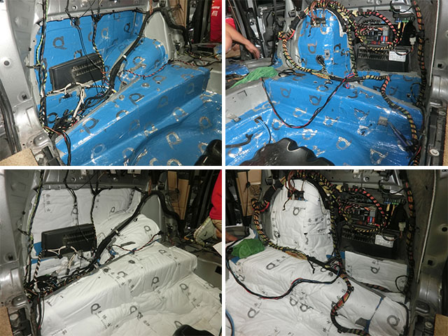 徹底解決車內異味發(fā)臭問題 路虎攬勝拆儀表臺防火墻全車隔音改裝安博士 重慶渝大昌音響