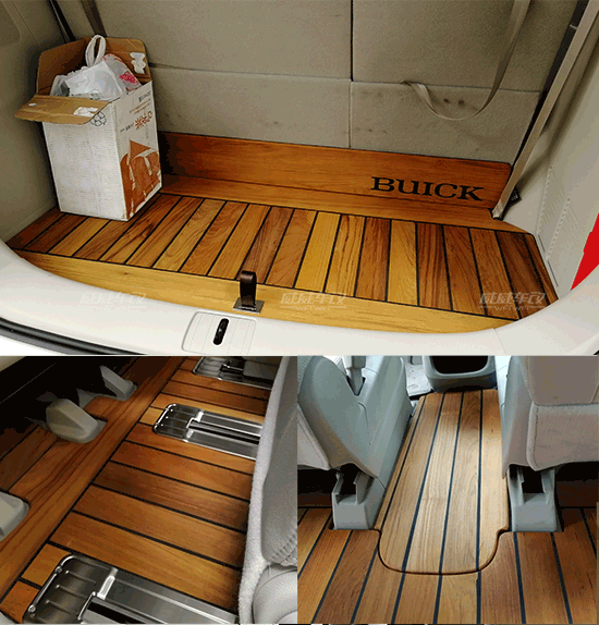 别克GL8豪华木地板实木地板 脚垫 地毯 迎宾踏板 道可视360全景改装--成都威威车改