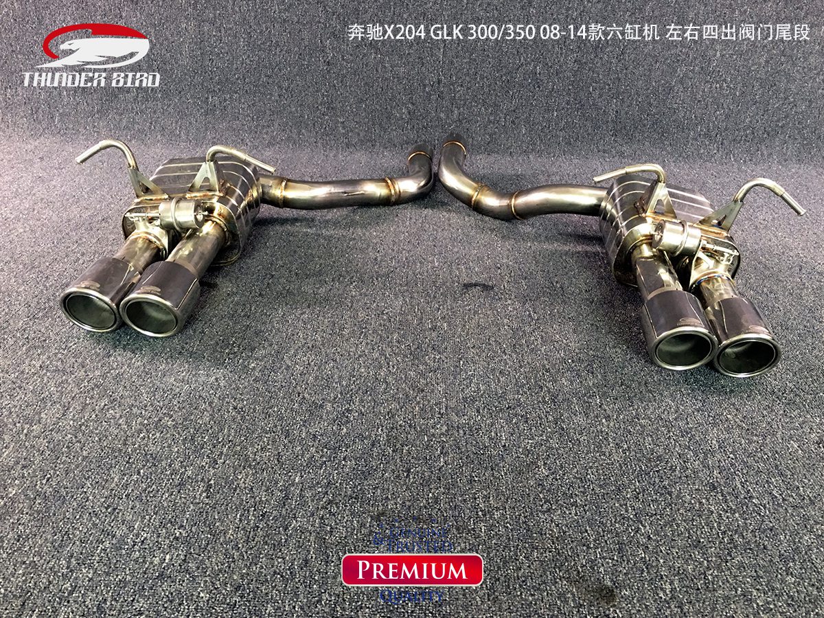 雷鳥(niǎo)排氣 奔馳X204 GLK  六缸機(jī) 改裝排氣 遙控閥門(mén)左右出中尾段中段雙進(jìn)