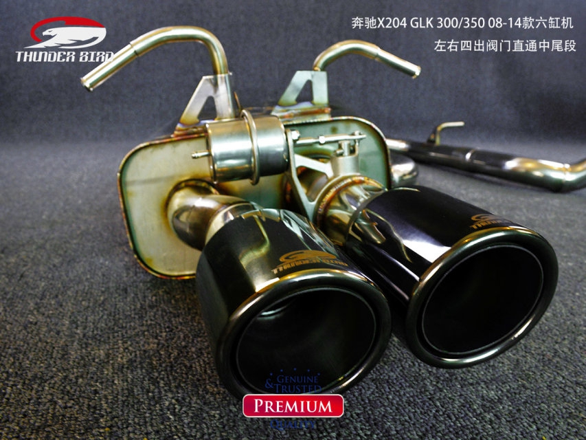 雷鳥(niǎo)排氣 奔馳X204 GLK  六缸機(jī) 改裝排氣 遙控閥門(mén)左右出中尾段中段雙進(jìn)