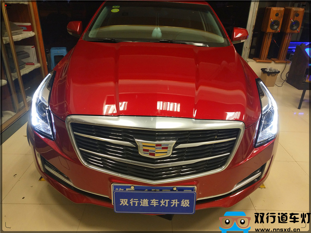【南寧雙行道車燈】-ATS凱迪拉克升級(jí)車燈-米石LED大燈C位出道