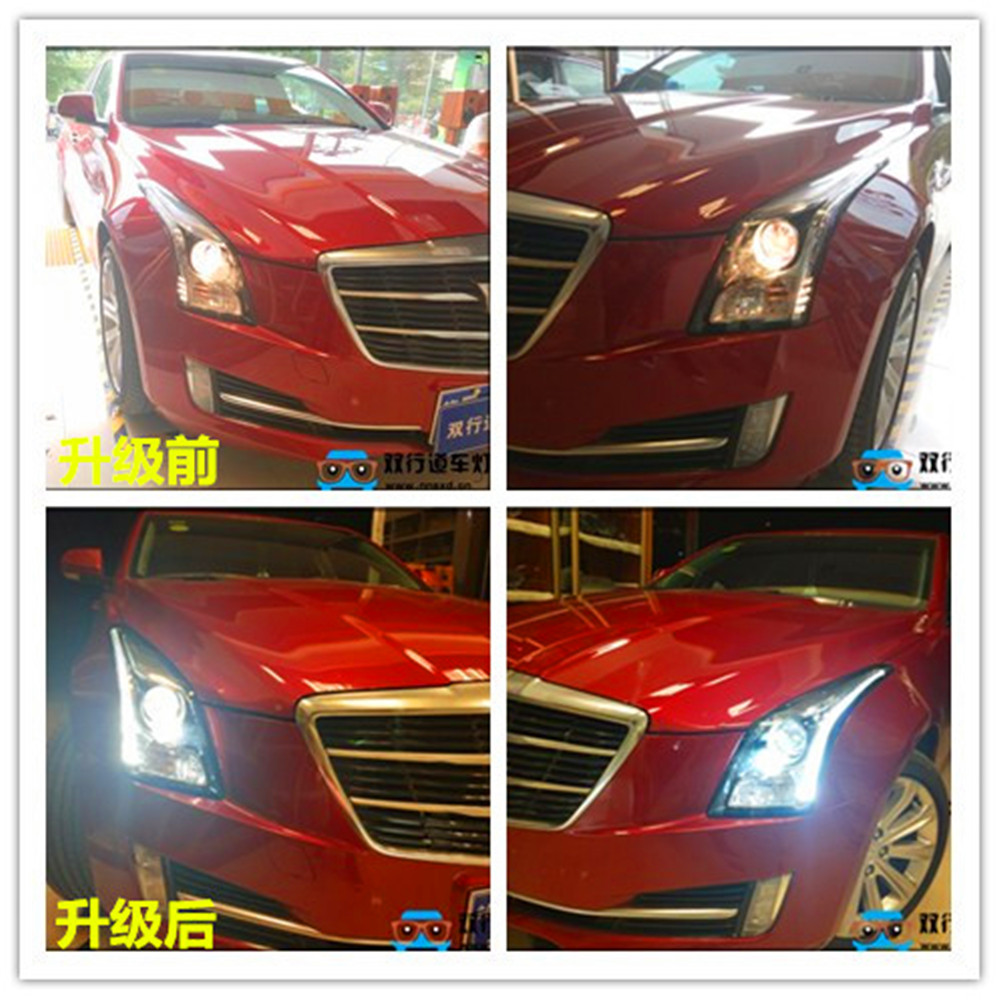 【南寧雙行道車燈】-ATS凱迪拉克升級(jí)車燈-米石LED大燈C位出道