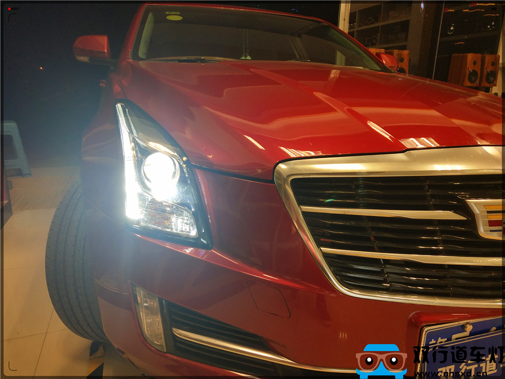 【南寧雙行道車燈】-ATS凱迪拉克升級(jí)車燈-米石LED大燈C位出道