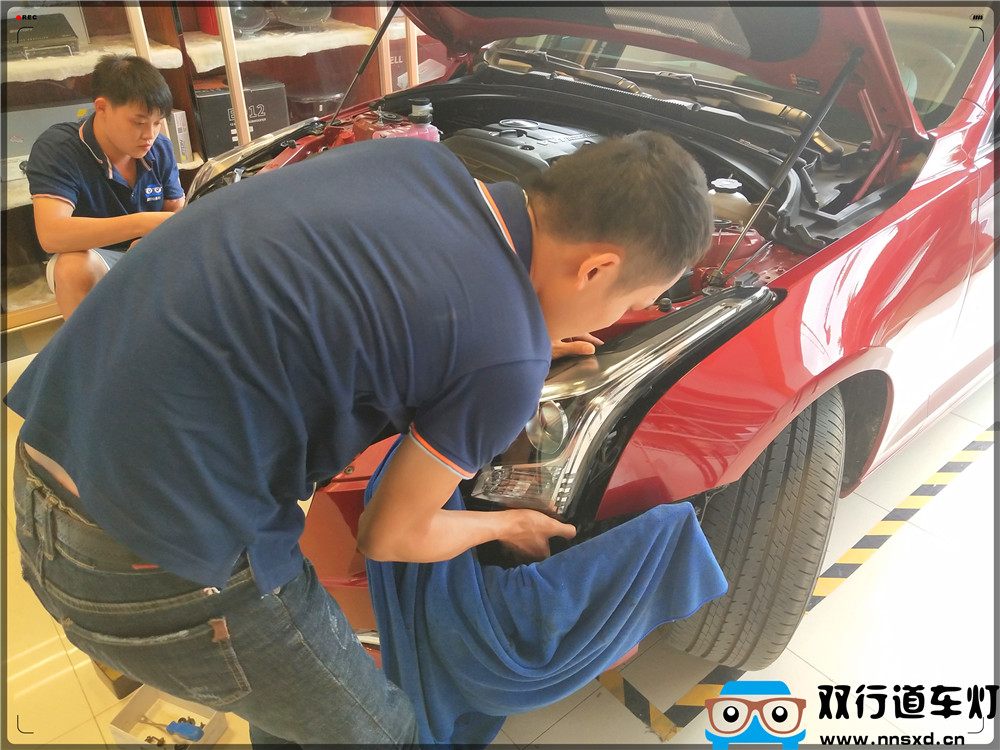 【南寧雙行道車燈】-ATS凱迪拉克升級(jí)車燈-米石LED大燈C位出道