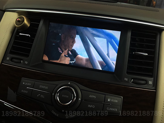 日产途乐Y62原厂中控屏幕汉化低配换高配中控屏主机7寸8寸可选--成都威威车改