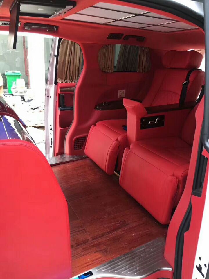 别克GL8改装-gl8航空座椅,木地板改装+全车软包