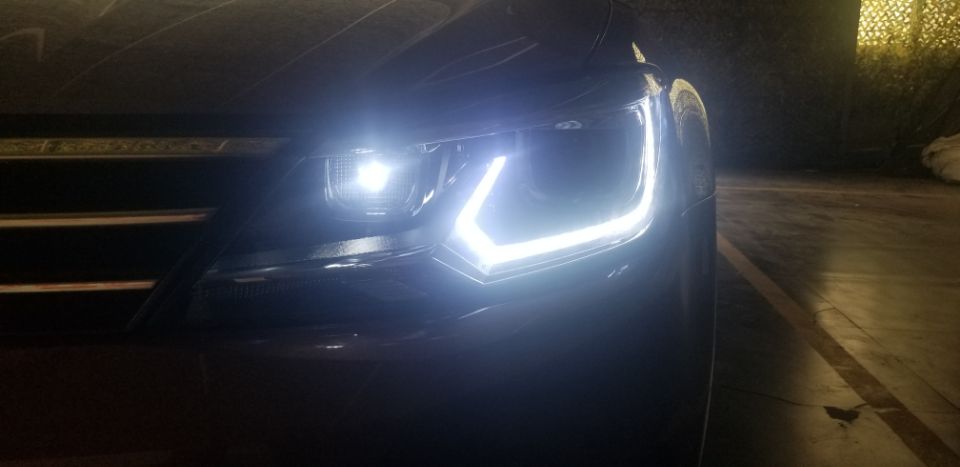 新鄉(xiāng)大眾零度改裝汽車大燈探路者改燈專業(yè)汽車燈光升級(jí)