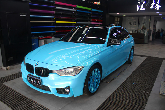 長(zhǎng)沙汽車(chē)改裝店寶馬貼膜改色 美國(guó)禿鷹Teckwrap改色膜