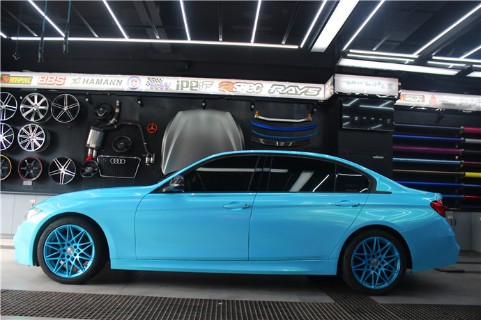 長(zhǎng)沙汽車(chē)改裝店寶馬貼膜改色 美國(guó)禿鷹Teckwrap改色膜