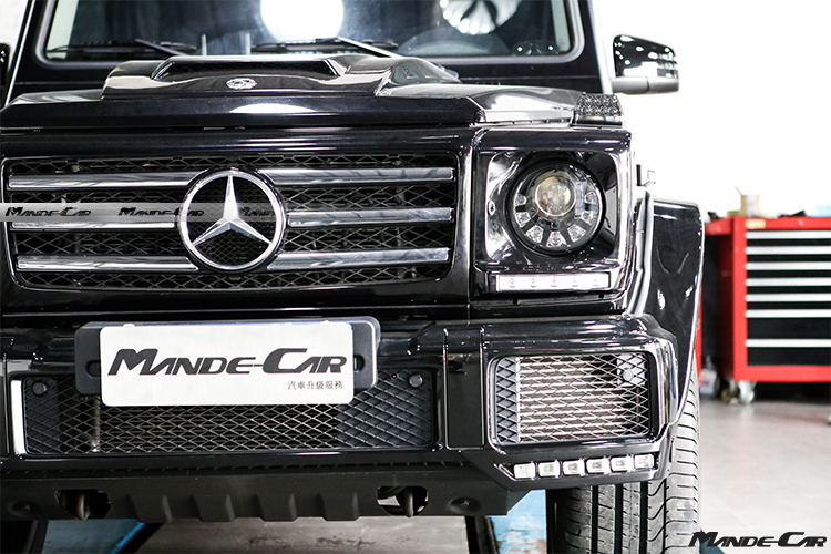 2018款奔馳G350改裝巴博斯前唇包角款