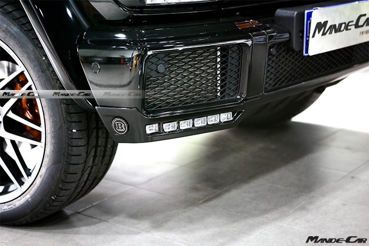 2018款奔馳G350改裝巴博斯前唇包角款