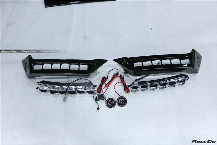 2018款奔馳G350改裝巴博斯前唇包角款