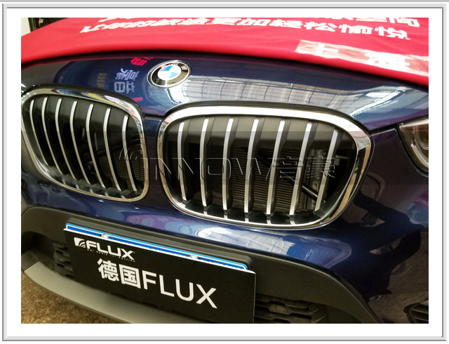 獨(dú)享音樂大餐 寶馬X1汽車音響改裝德國FLUX智能音響—上海音豪作品