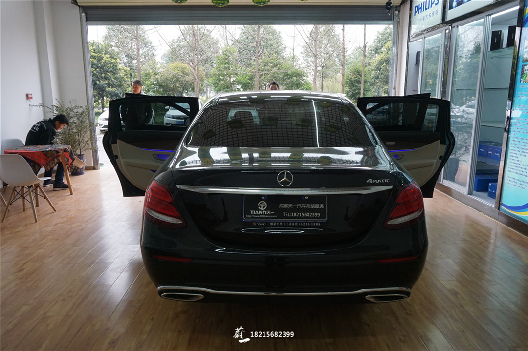 成都蔚一名車匯奔馳E級(jí)加裝柏林之聲3D旋轉(zhuǎn)高音