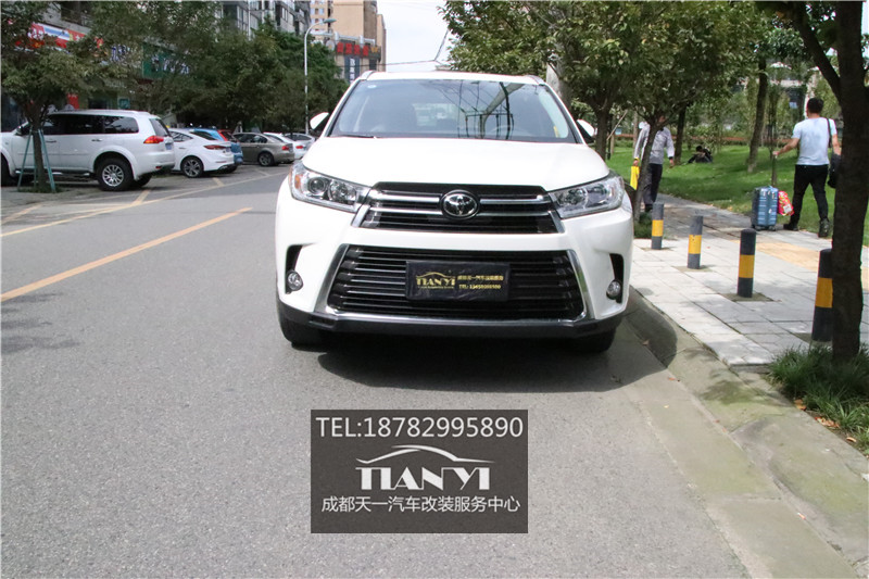 米石激光大燈新漢蘭達(dá)改燈透鏡成都天一車燈改裝店