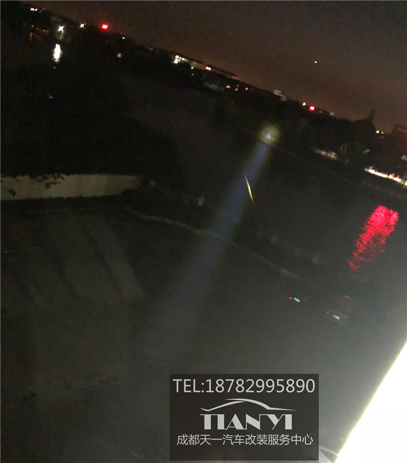 米石激光大燈新漢蘭達(dá)改燈透鏡成都天一車燈改裝店