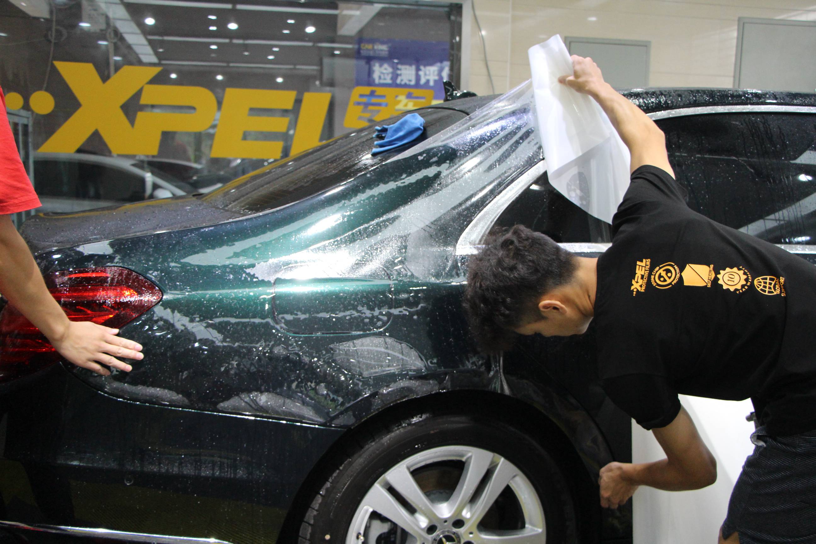 【奔馳 S350貼XPEL隱形車衣汽車透明保護(hù)膜】成都魔界神甲改裝定制中心