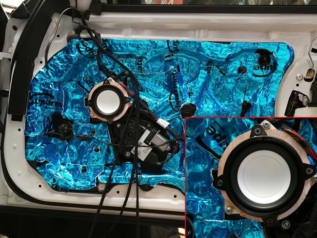 音響夢，英雄夢----上海寶馬530Le汽車改裝曼斯特M系列白盆