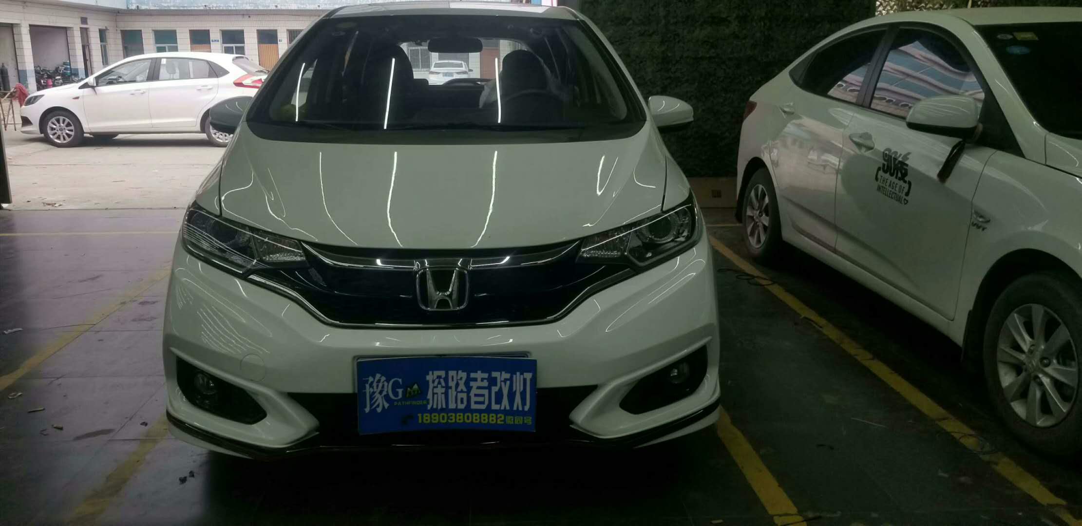 本田GK5升級汽車大燈總成新鄉(xiāng)探路者改燈專業(yè)改裝氙氣燈LED大燈