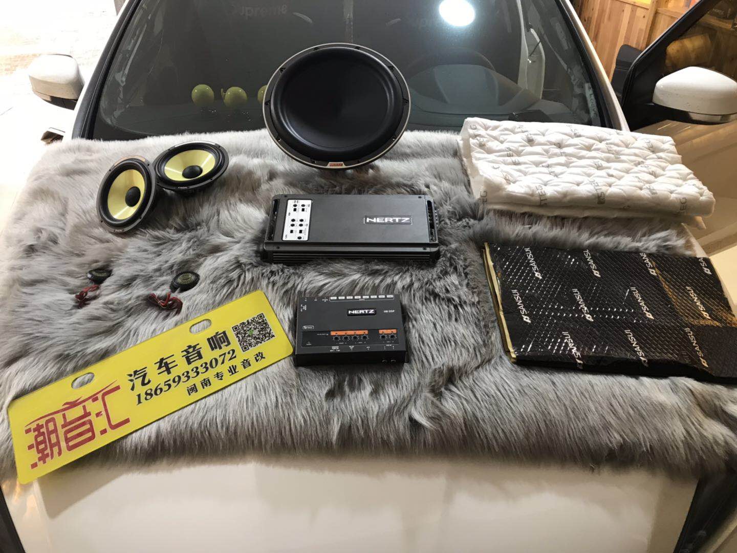 漳州潮音匯汽車音響福特?？怂股壐粢糇鰝€(gè)音樂控改裝法國勁浪ES165K2搭配意大利赫茲聲聲動(dòng)人