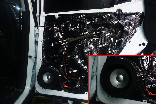 重庆渝大昌汽车音响改装长安CX70汽车音响改装升级瑞典卓美两分频喇叭功放低音