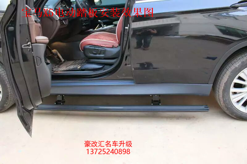 寶馬X5加裝電動踏板，原車遙控就是方便