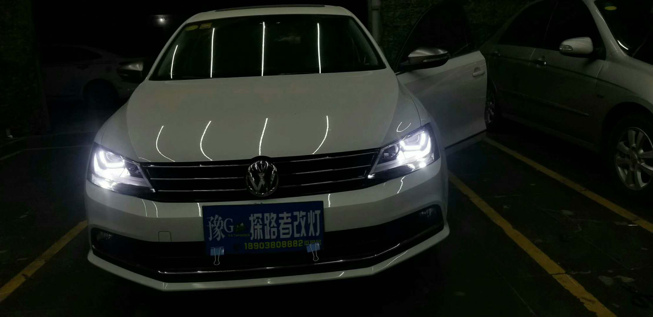 新鄉(xiāng)速騰改裝氙氣燈LED透鏡探路者改燈專業(yè)解決汽車燈光不亮問題