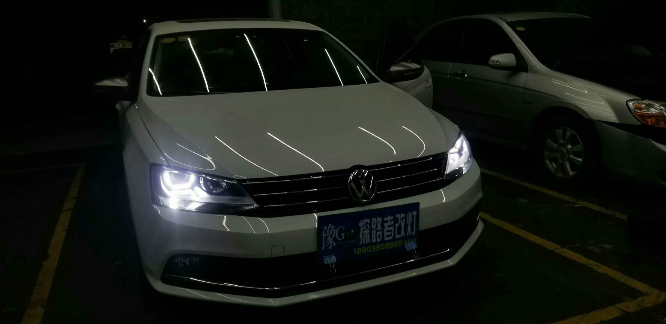新鄉(xiāng)速騰改裝氙氣燈LED透鏡探路者改燈專業(yè)解決汽車燈光不亮問題