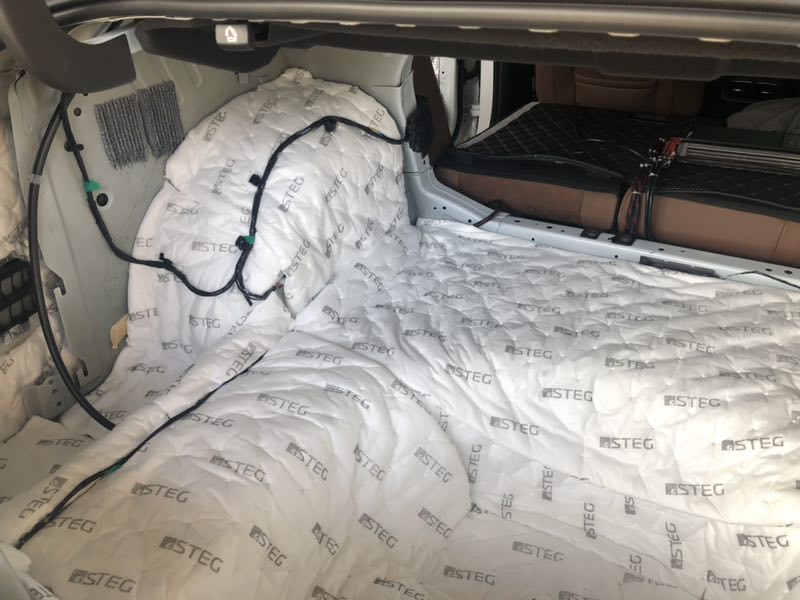 快樂旅途只因有音樂別克君威四門后備箱STEG史泰格隔音降噪音響改裝FOCAL法國(guó)勁浪PS165汕頭星悅汽車音響