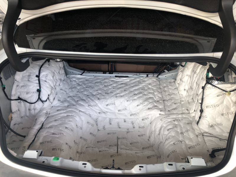 快樂旅途只因有音樂別克君威四門后備箱STEG史泰格隔音降噪音響改裝FOCAL法國(guó)勁浪PS165汕頭星悅汽車音響