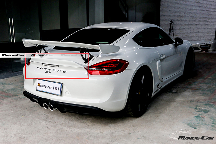 保時捷cayman 981改裝S4替換式壓尾翼