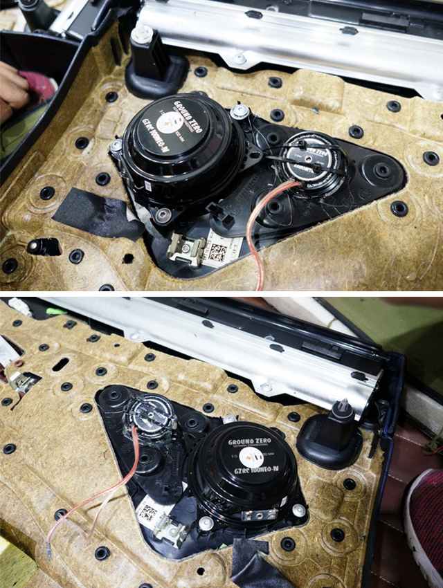 重慶渝大昌汽車音響改裝之寶馬GT535專車專用汽車音響改裝德國零點寶馬專用8寸三分頻喇叭