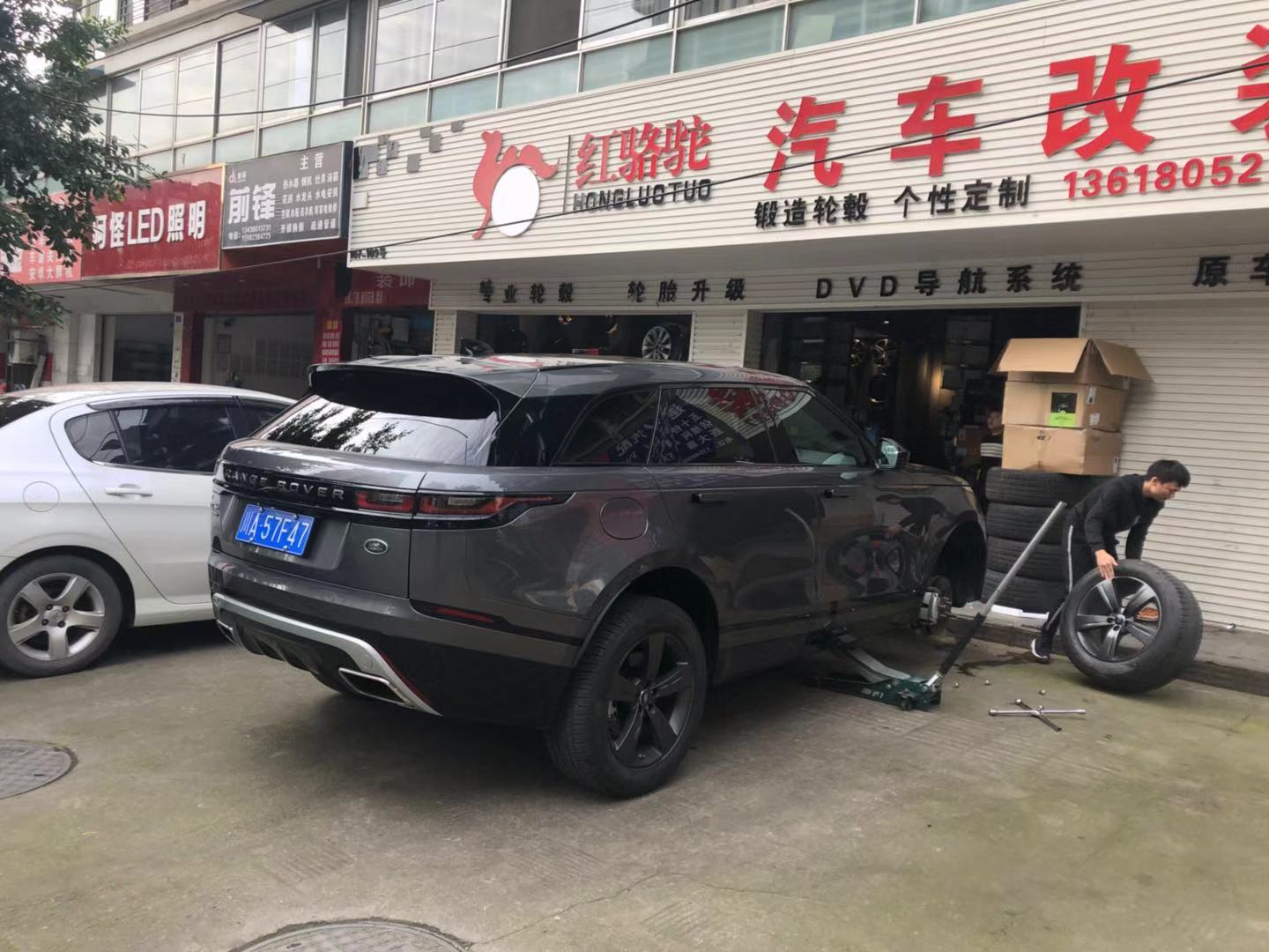 路虎星脈 19寸升級21寸鍛造輪轂 鋼圈四川成都輪轂改裝店