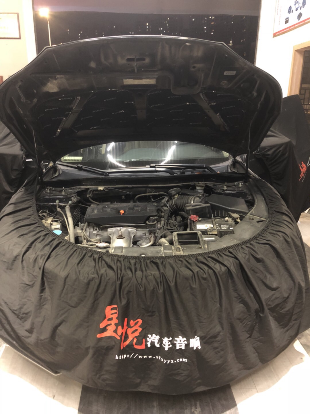 汕頭星悅汽車音響隔音改裝本田雅閣全車山水隔音降噪深度除噪全面抗噪打造舒適安靜的駕乘空間