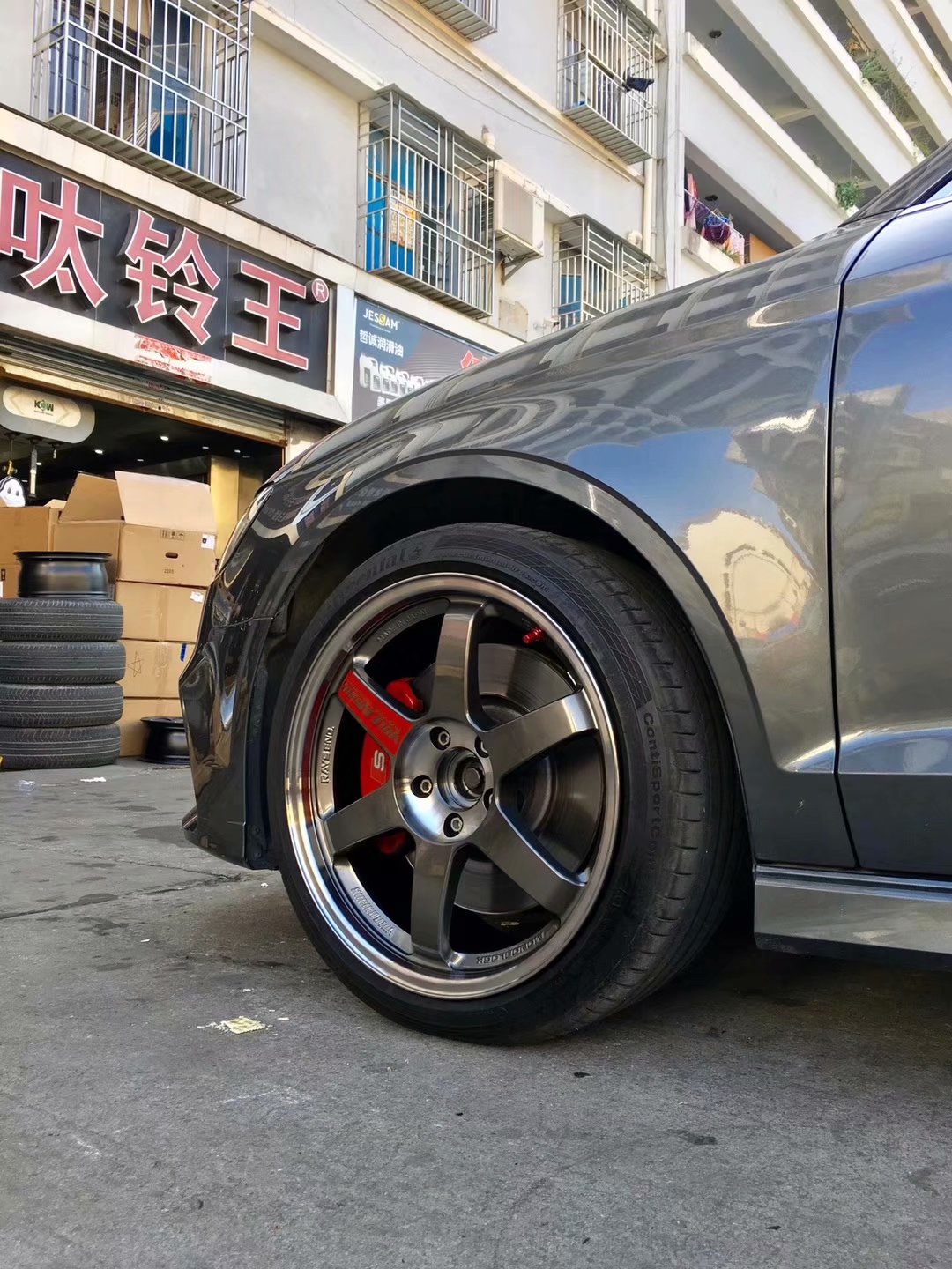 奧迪S3，換 全新 日本 TE37 完工！ ????