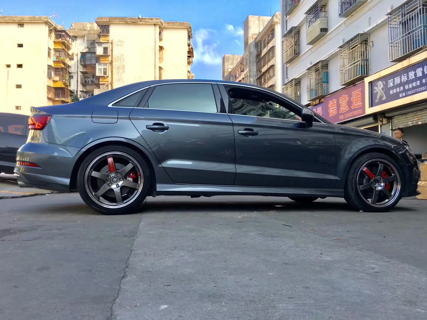 奧迪S3，換 全新 日本 TE37 完工！ ????